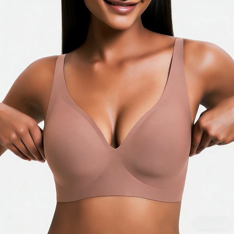 2026 New Year Special Offer! Women’s Wireless Deep V Push-Up Bralette — Ultra-Comfortable T-Shirt Bra
