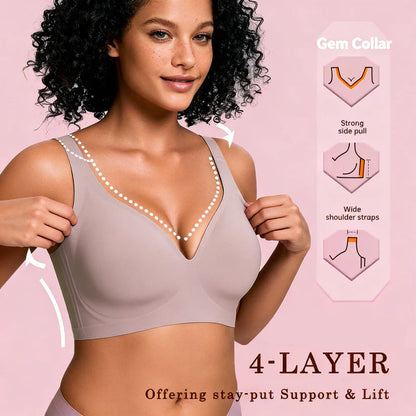 2026 New Year Special Offer! Women’s Wireless Deep V Push-Up Bralette — Ultra-Comfortable T-Shirt Bra