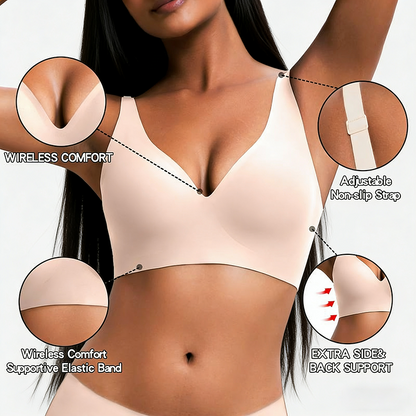 2026 New Year Special Offer! Women’s Wireless Deep V Push-Up Bralette — Ultra-Comfortable T-Shirt Bra