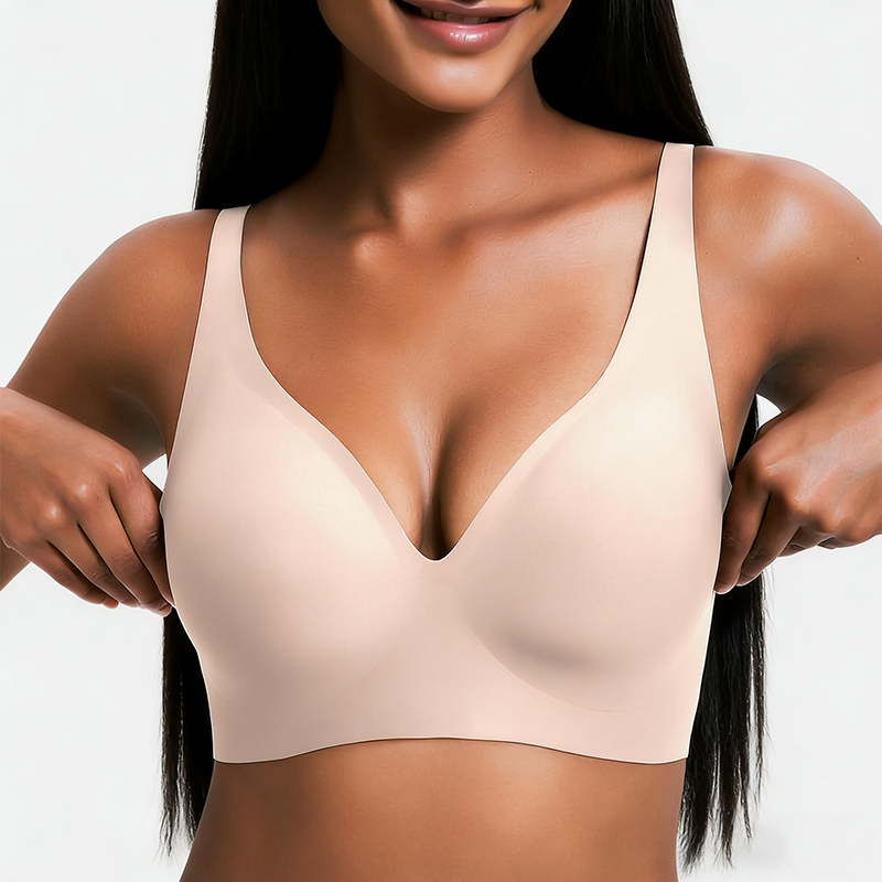 2026 New Year Special Offer! Women’s Wireless Deep V Push-Up Bralette — Ultra-Comfortable T-Shirt Bra