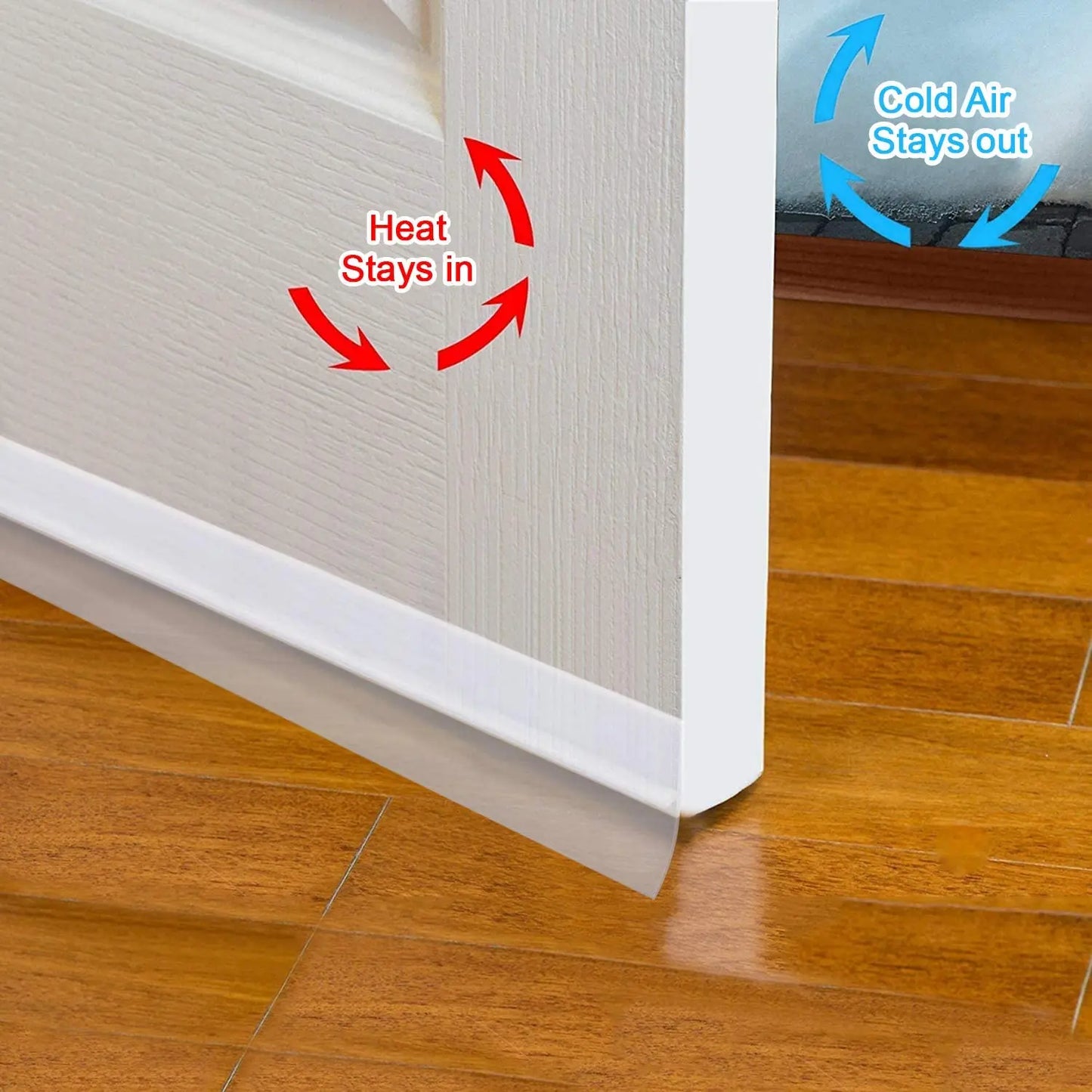 16.4Ft Door Weather Stripping (1.38in Width) Insect, Dust for Bathroom Door Window