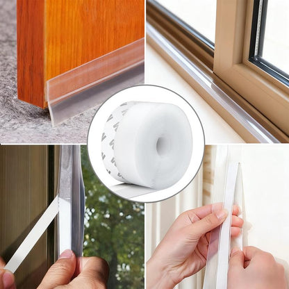 16.4Ft Door Weather Stripping (1.38in Width) Insect, Dust for Bathroom Door Window