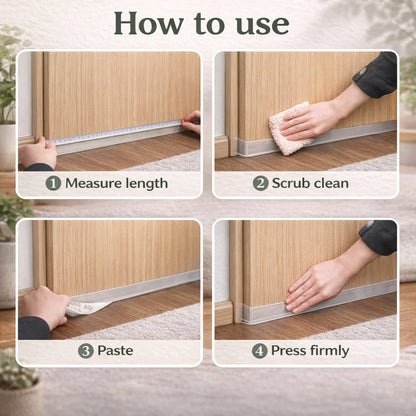 16.4Ft Door Weather Stripping (1.38in Width) Insect, Dust for Bathroom Door Window